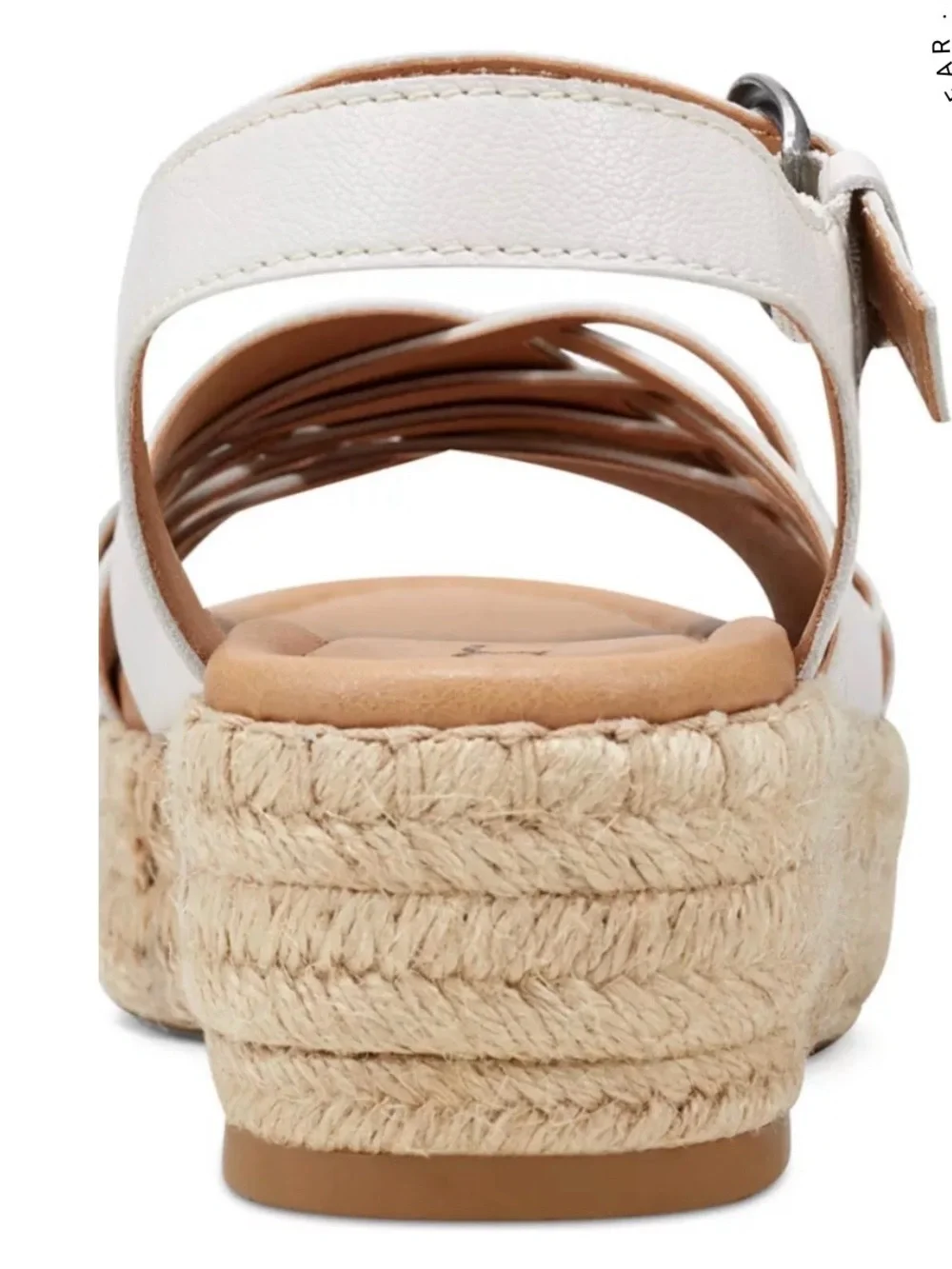Earth Women’s Shoes Size 7M Off White Espadrille Platform Sandal